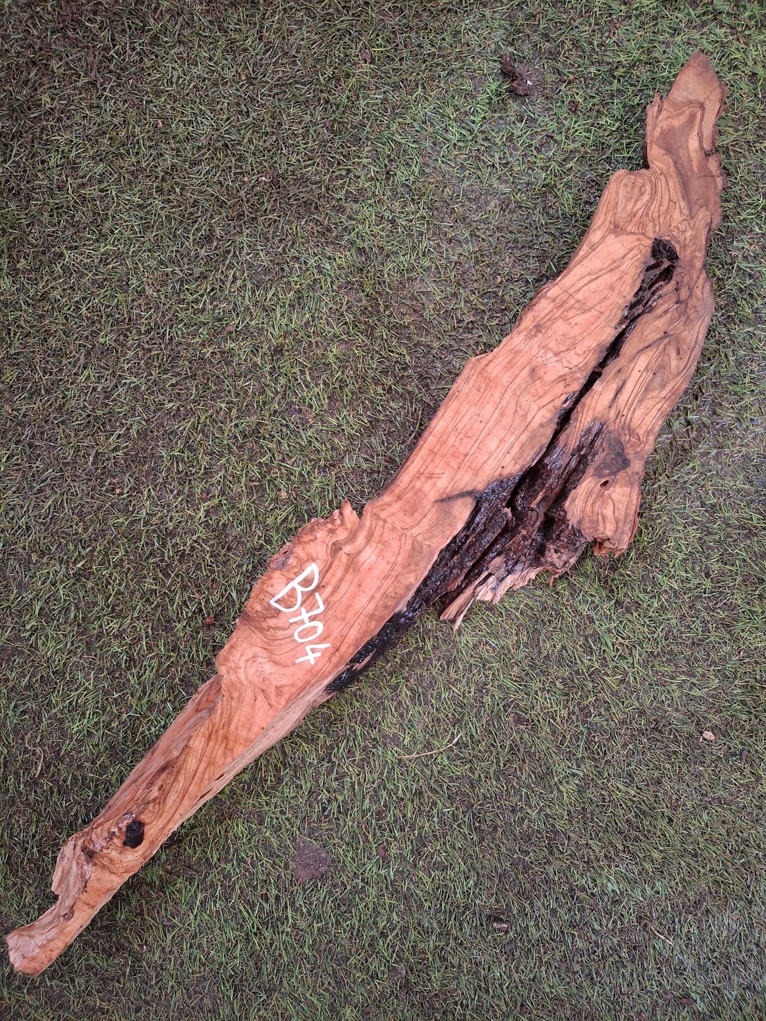 B704 Olivové dřevo 74x7x4,5 cm