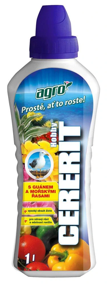 Hnojivo kapalné CERERIT Hobby 1 l, s guánem a moř. řasou