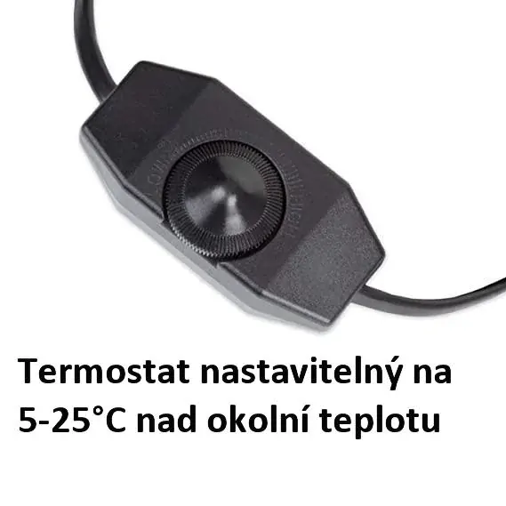 Topný kabel s termostatem 12m